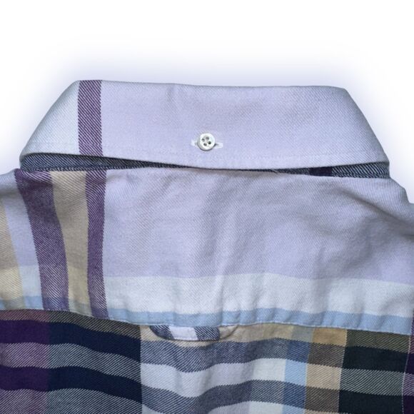 Gant Winter Twill Madras / Flannel Check Shirt XL 17/43-44 *TALL *Read Slim Fit - Picture 9 of 9